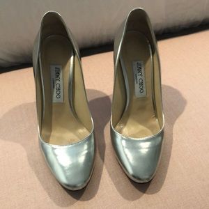 Jimmy Choo Silver Heels